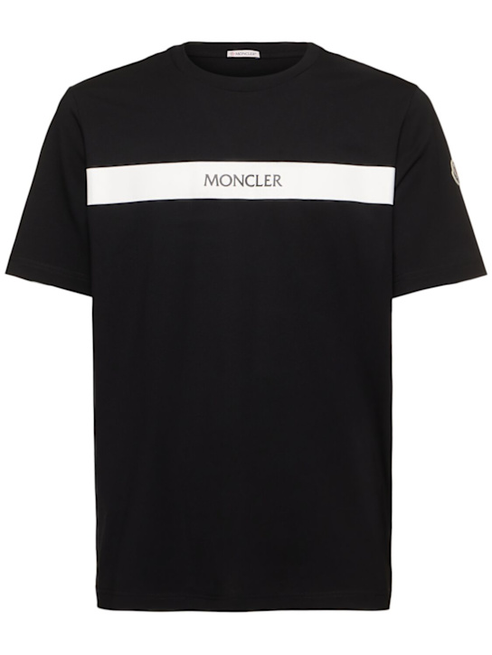 LuisaViaRoma MonclerT-shirt in cotone con logo gommato