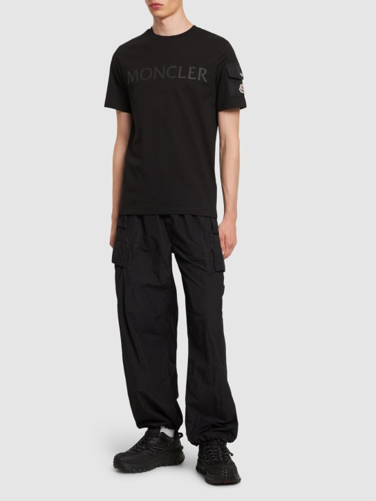 LuisaViaRoma MonclerT-shirt In Cotone Con Logo Laminato