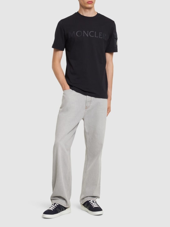 LuisaViaRoma MonclerT-shirt In Cotone Con Logo Laminato