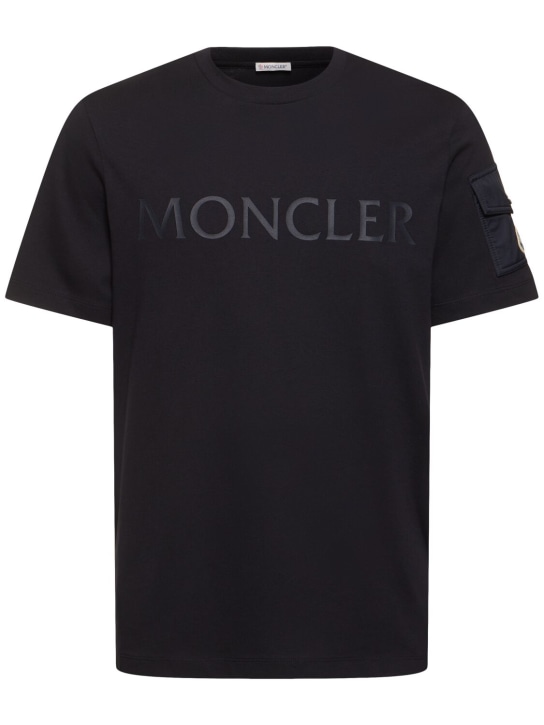 LuisaViaRoma MonclerT-shirt in cotone con logo laminato