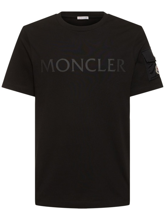 LuisaViaRoma MonclerT-shirt in cotone con logo laminato