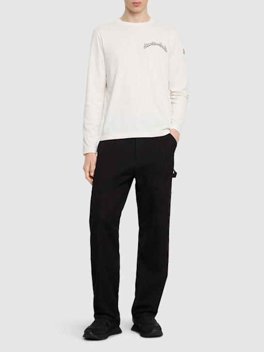 LuisaViaRoma MonclerT-shirt In Cotone Con Logo Ricamato