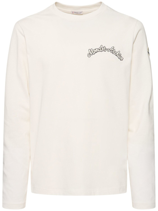 LuisaViaRoma MonclerT-shirt in cotone con logo ricamato