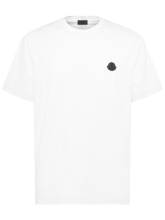 LuisaViaRoma MonclerT-shirt in cotone leggero con patch logo