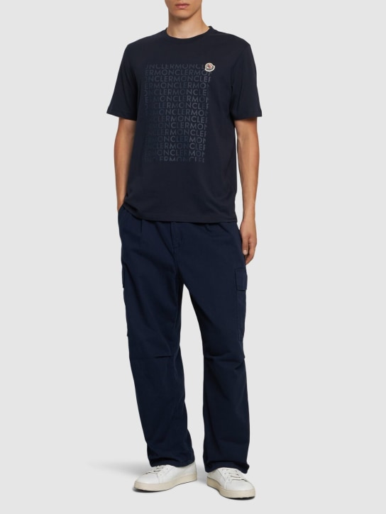 LuisaViaRoma MonclerT-shirt In Jersey Di Cotone Con Logo