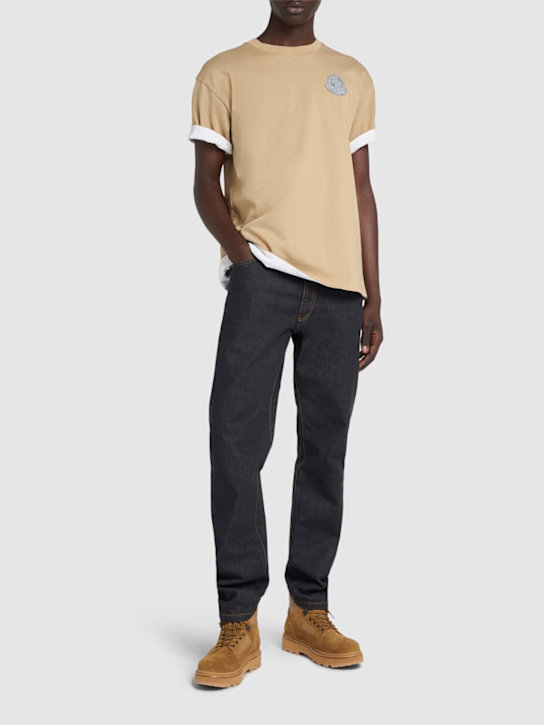 LuisaViaRoma MonclerT-shirt In Jersey Di Cotone Con Logo