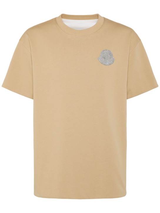 LuisaViaRoma MonclerT-shirt in jersey di cotone con logo