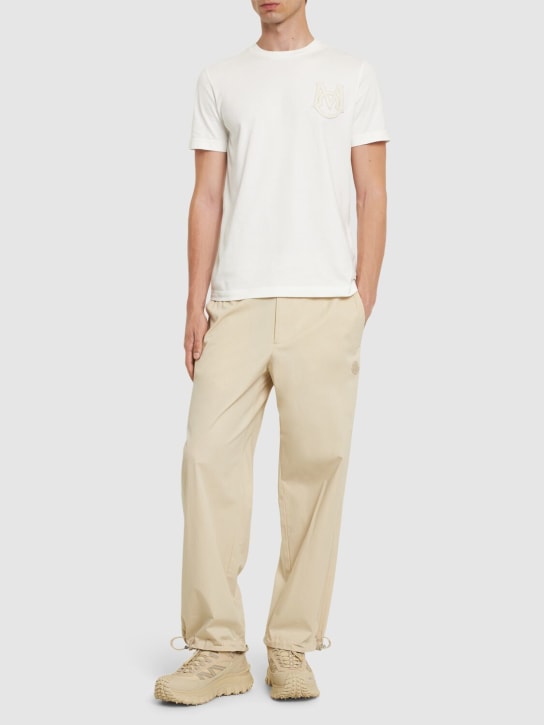 LuisaViaRoma MonclerT-shirt In Jersey Di Cotone Con Logo