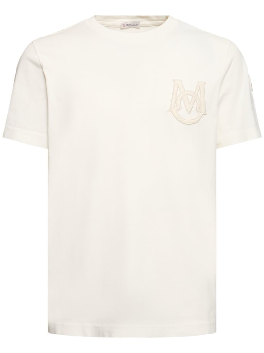 LuisaViaRoma MonclerT-shirt in jersey di cotone con logo