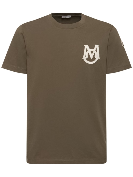 LuisaViaRoma MonclerT-shirt in jersey di cotone con logo