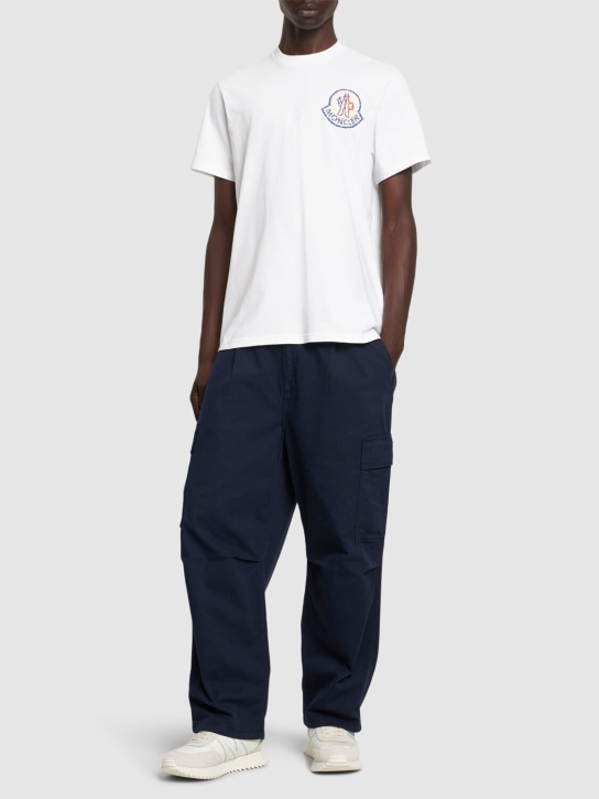 LuisaViaRoma MonclerT-shirt In Jersey Di Cotone Con Logo
