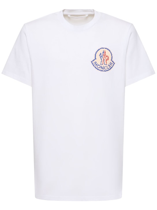 LuisaViaRoma MonclerT-shirt in jersey di cotone con logo