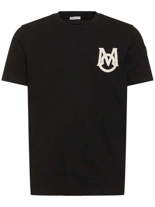 LuisaViaRoma MonclerT-shirt in jersey di cotone con logo