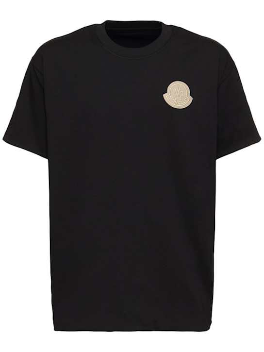 LuisaViaRoma MonclerT-shirt in jersey di cotone con logo
