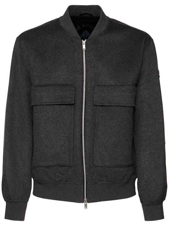 LuisaViaRoma Moose KnucklesGiacca Bomber Alder Df in lana e cashmere