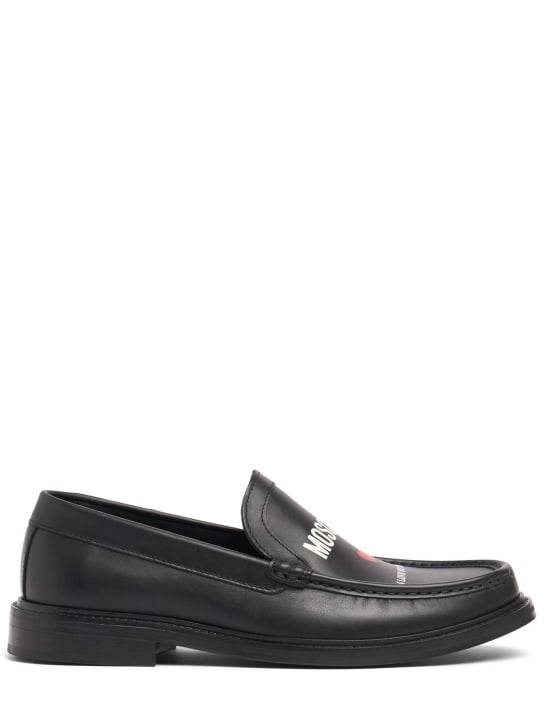 LuisaViaRoma MoschinoMocassini In Love We Trust in pelle