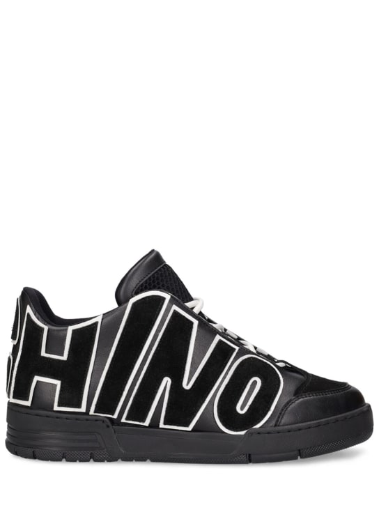 LuisaViaRoma MoschinoSneakers mid top in pelle con logo