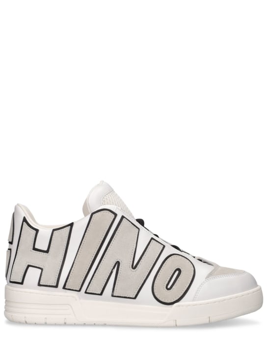 LuisaViaRoma MoschinoSneakers mid top in pelle con logo
