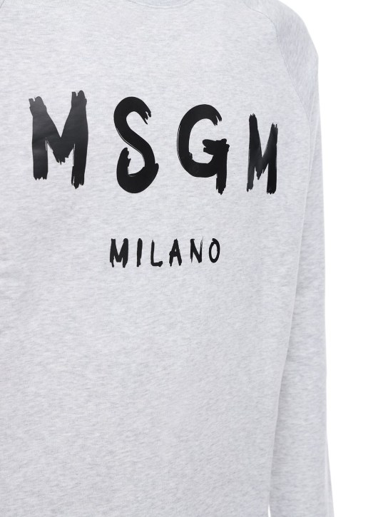 LuisaViaRoma MSGMFelpa In Jersey Di Cotone Con Logo
