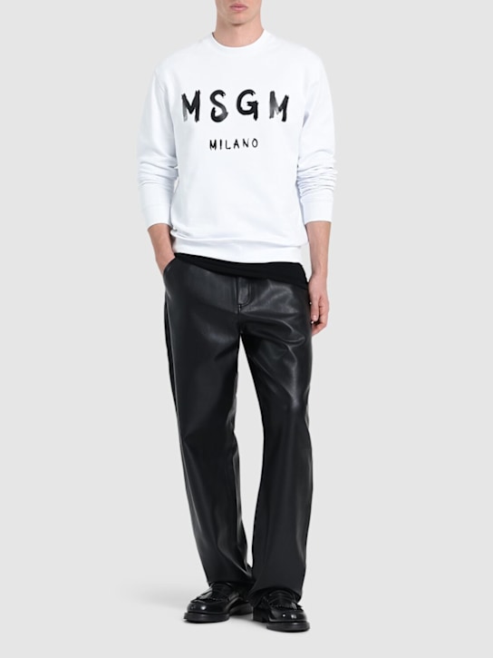 LuisaViaRoma MSGMFelpa In Jersey Di Cotone Con Logo