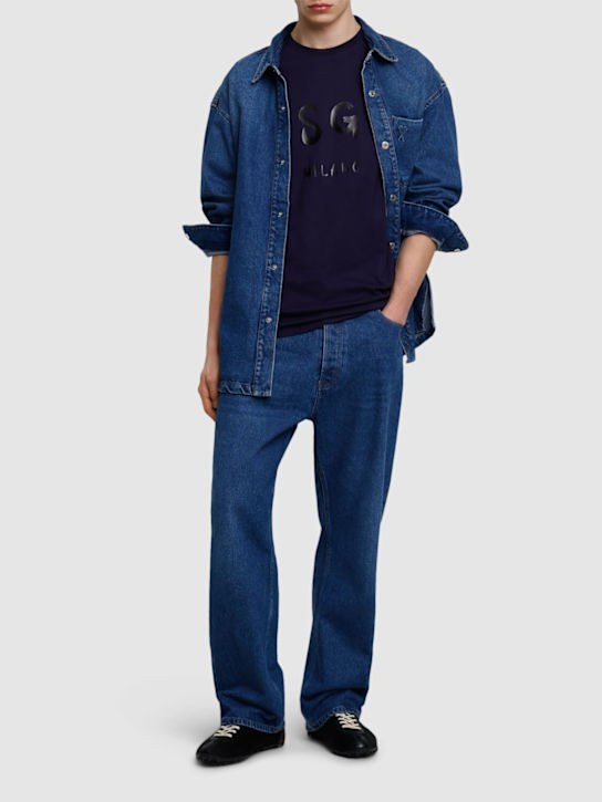 LuisaViaRoma MSGMT-shirt In Jersey Di Cotone Con Logo