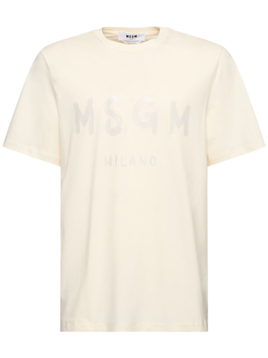 LuisaViaRoma MSGMT-shirt in jersey di cotone con logo