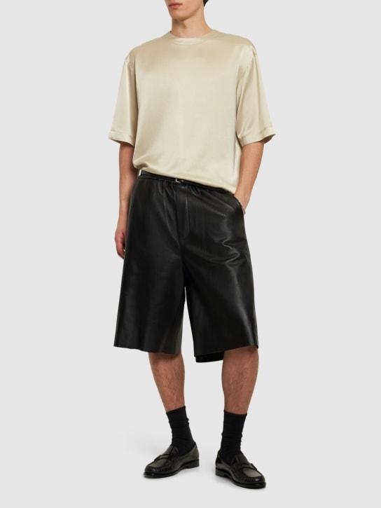 LuisaViaRoma NanushkaT-shirt Boxy Fit In Techno Raso