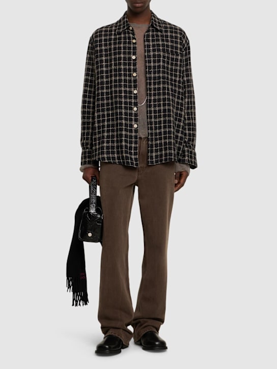 LuisaViaRoma Our LegacyCamicia Above In Cotone E Lino A Quadri