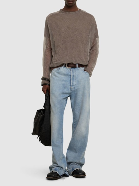 LuisaViaRoma Our LegacyTop True In Maglia Di Misto Seta Semitrasparente