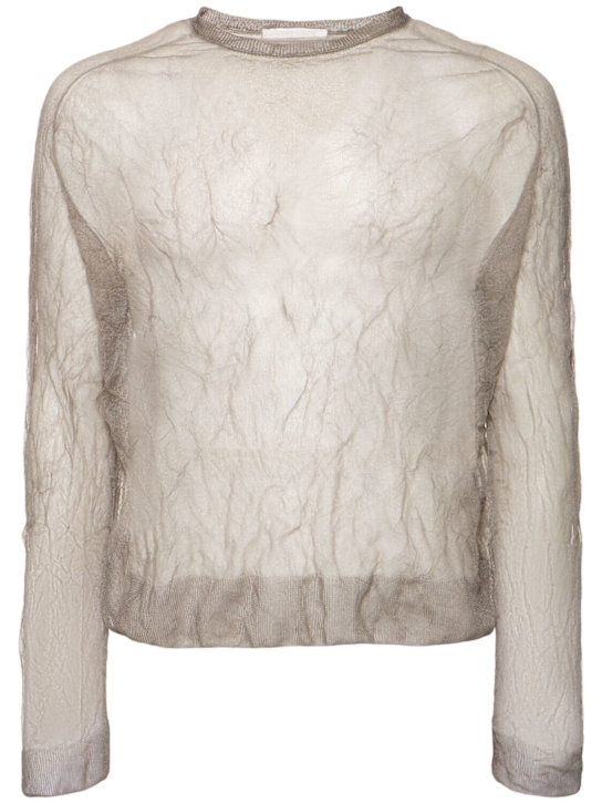 LuisaViaRoma Our LegacyTop True in maglia di misto seta semitrasparente