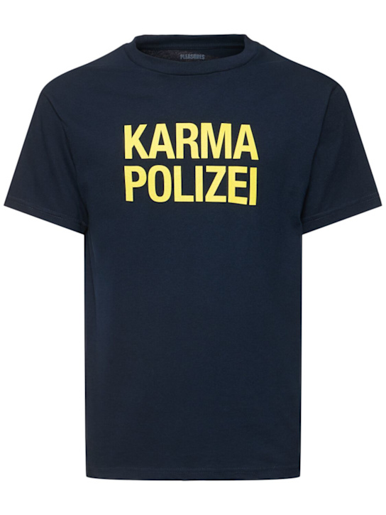LuisaViaRoma PleasuresT-shirt Karma Polizei in cotone stampato