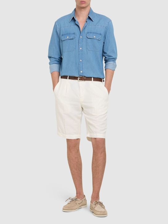 LuisaViaRoma PT TorinoShorts In Misto Lyocell Spigato