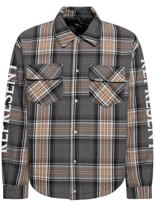 LuisaViaRoma RepresentCamicia in flanella check trapuntata