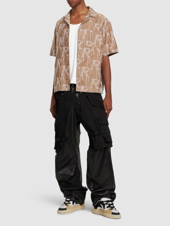 LuisaViaRoma RepresentCamicia Manica Corta In Cotone Con Ricami