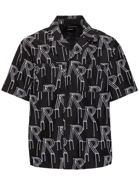 LuisaViaRoma RepresentCamicia manica corta in cotone con ricami