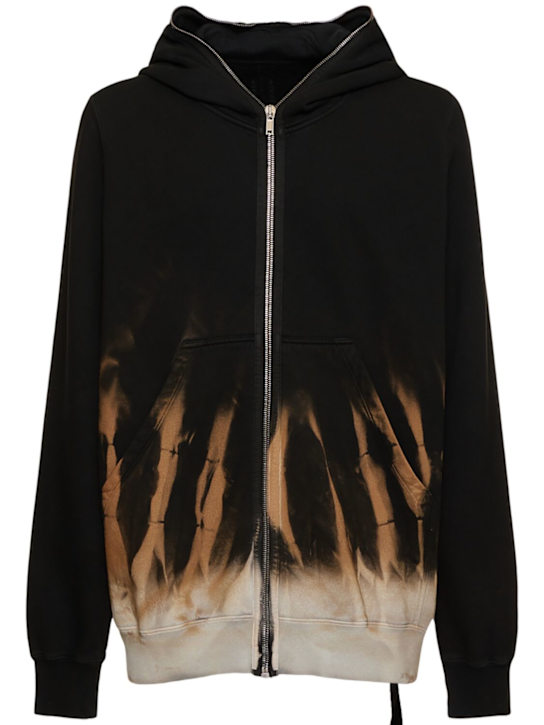 LuisaViaRoma Rick Owens DRKSHDWFelpa Jumbo Gimp con zip