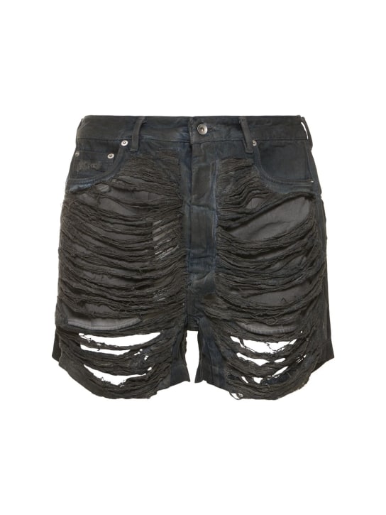 LuisaViaRoma Rick Owens DRKSHDWShorts Geth distressed