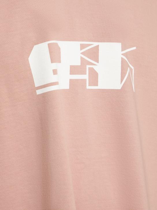 LuisaViaRoma Rick Owens DRKSHDWT-shirt Jumbo In Jersey Stampato