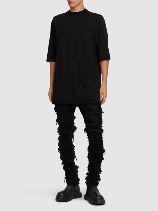 LuisaViaRoma Rick Owens DRKSHDWT-shirt Jumbo SS In Jersey Di Cotone