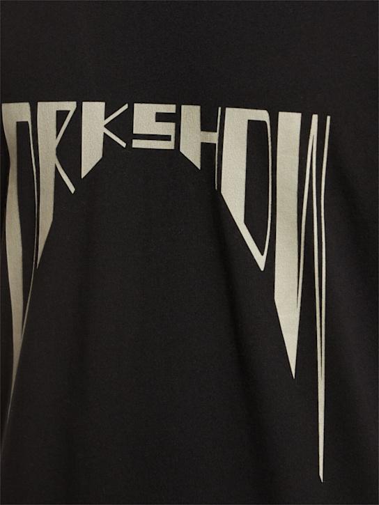 LuisaViaRoma Rick Owens DRKSHDWT-shirt Level T Con Logo