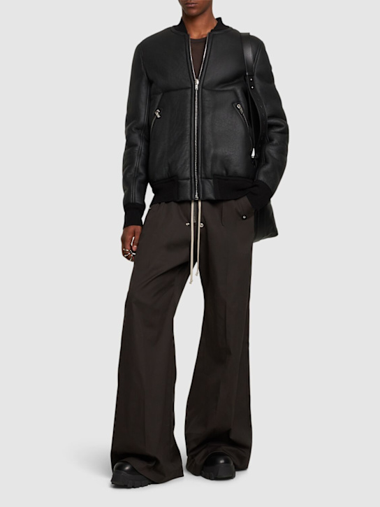 LuisaViaRoma Rick OwensBomber Shearling Classic Flight