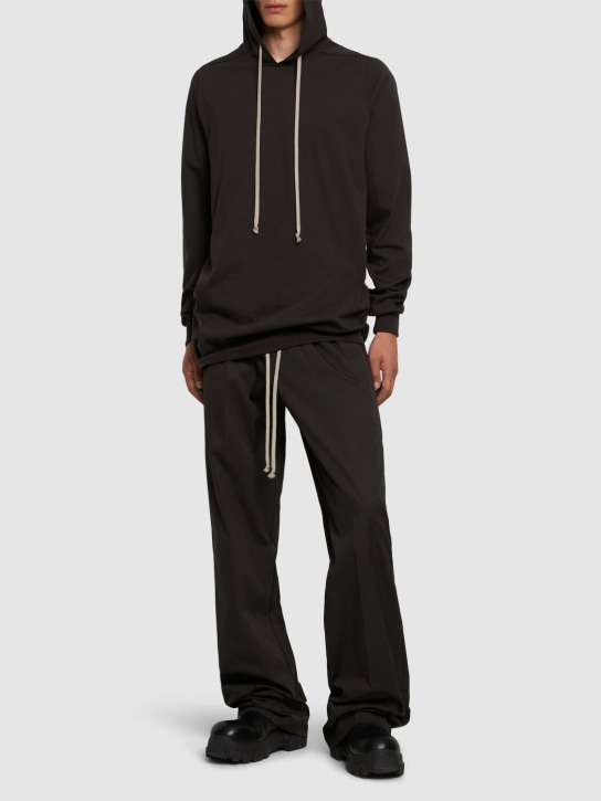 LuisaViaRoma Rick OwensFelpa Hoodie In Jersey Di Cotone