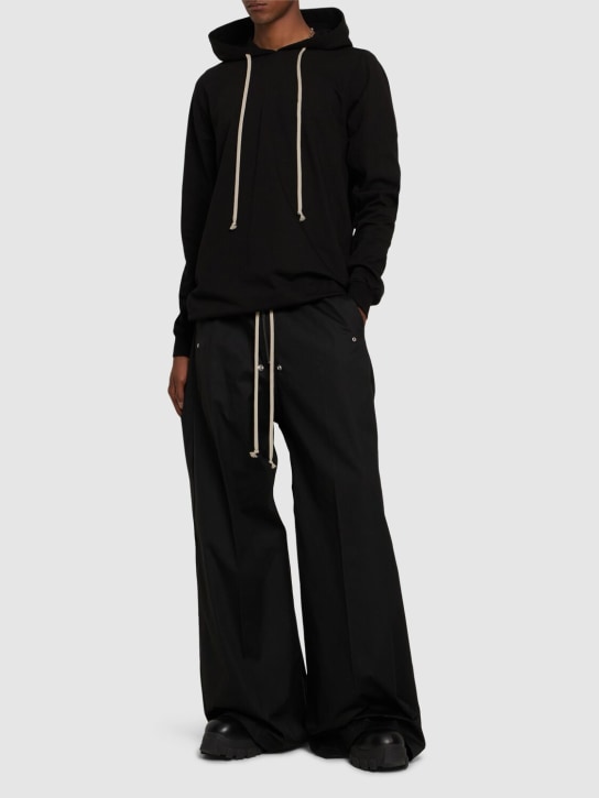 LuisaViaRoma Rick OwensFelpa Hoodie In Jersey Di Cotone