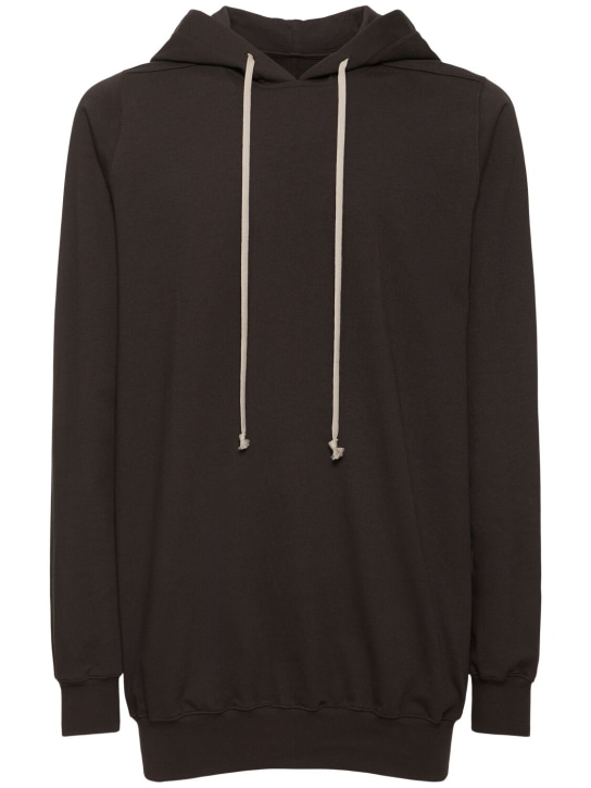 LuisaViaRoma Rick OwensFelpa Hoodie in jersey di cotone
