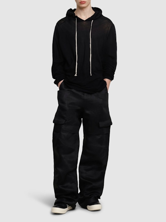 LuisaViaRoma Rick OwensFelpa Oversize In Cotone / Cappuccio