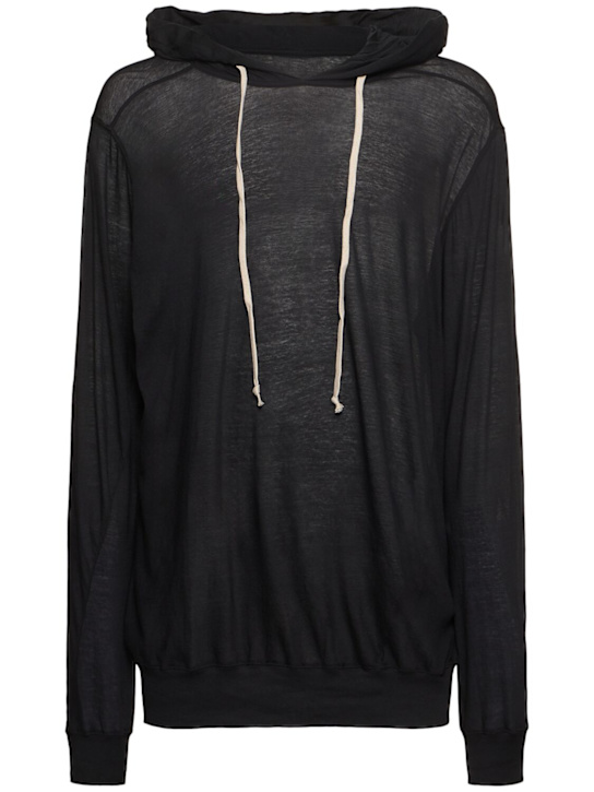 LuisaViaRoma Rick OwensFelpa oversize in cotone / cappuccio