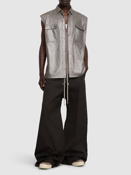 LuisaViaRoma Rick OwensGiacca Senza Maniche Jumbo In Pelle