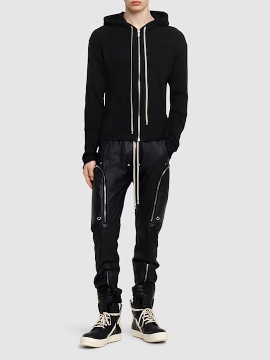 LuisaViaRoma Rick OwensPantaloni Cargo Bauhaus In Pelle
