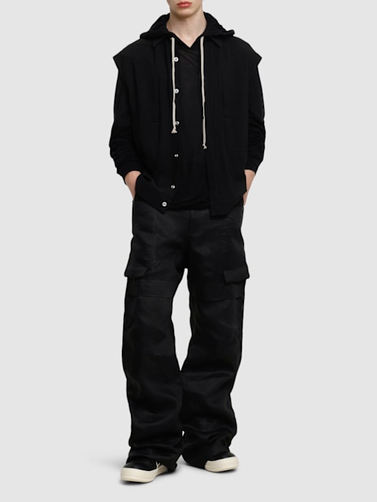 LuisaViaRoma Rick OwensPantaloni Cargo Stefan In Lino