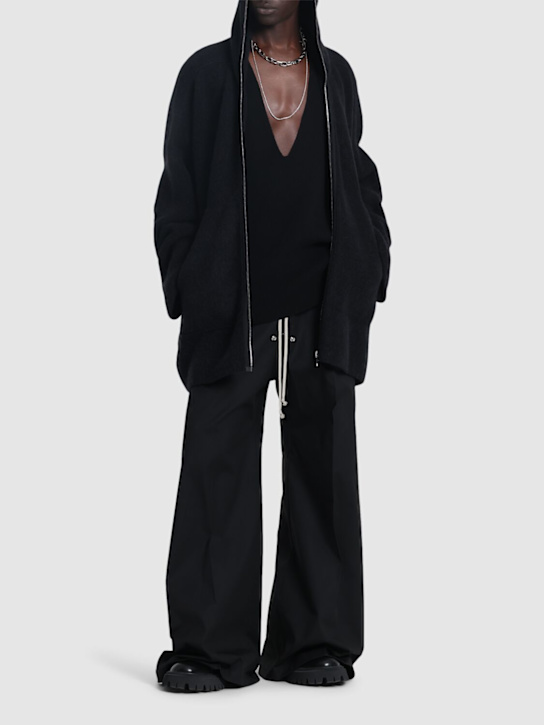 LuisaViaRoma Rick OwensPantaloni Wide Bela In Popeline Di Cotone